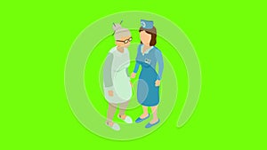 Nurse help icon animation