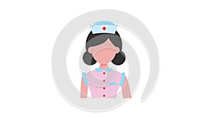 Nurse icon animation for medical motion graphics