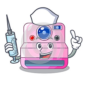 Nurse instant camera with revoke cartoon picture