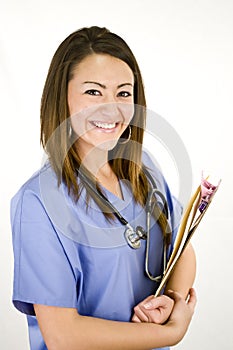 Nurse Isolated on white