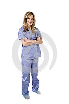 Nurse isolated on white background