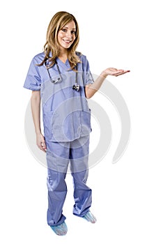 Nurse isolated on white background