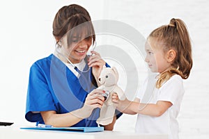 Nurse and kid