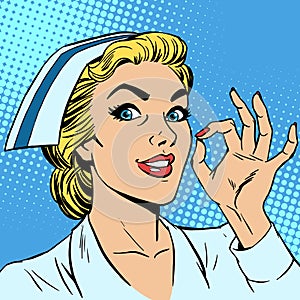 Nurse okay gesture