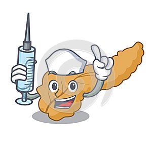 Nurse pancreas character cartoon style photo