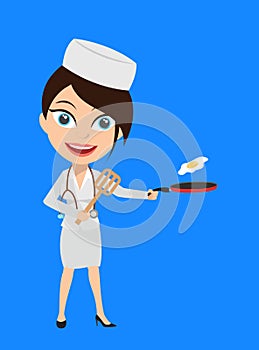 Nurse - Preparing Food