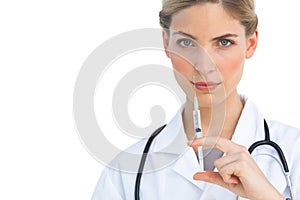 Nurse preparing injection