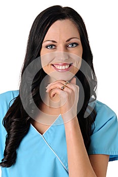 Nurse in scrubs