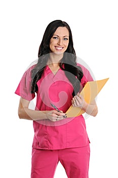 Nurse in scrubs