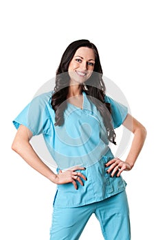 Nurse in scrubs