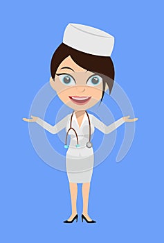 Nurse - Standing in Presenting Pose