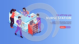 Nurse Station Hospital Banner