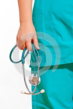 Nurse with a stethoscope
