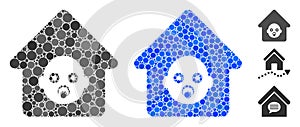 Nursery House Composition Icon of Circle Dots