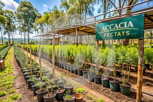 Nursery specializing in fast-growing acacia and eucalyptus