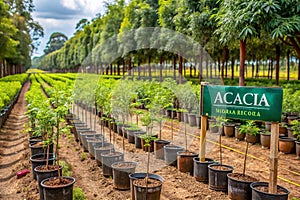 Nursery specializing in fast-growing acacia and eucalyptus