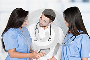 Nurses and Doctor In Hospital
