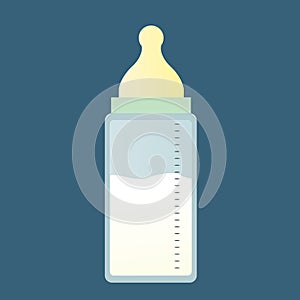 nursing bottle. Vector illustration decorative design