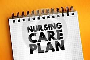 Nursing care plan - provides direction on the type of nursing care the individual, family, community may need, text concept on