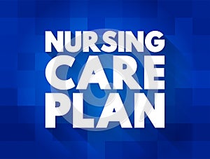 Nursing care plan - provides direction on the type of nursing care the individual, family, community may need, text concept