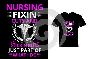 Nursing Fixin cuts and stickin buts just part of what I do. photo