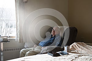 Nursing Home, Assisted Living, Elderly Senior Man photo