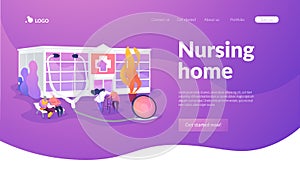 Nursing home landing page concept