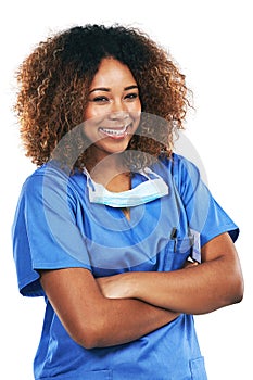 Nursing is just like being a miracle worker. Studio portrait of an attractive young nurse against a white background.