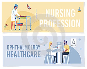 Nursing Profession Ophthalmology Healthcare Banner