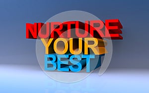 nurture your best on blue