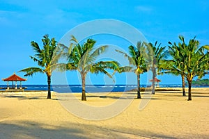 Nusa dua beach on Bali island photo