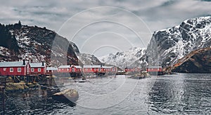 Nusfjord fishing village in Norway