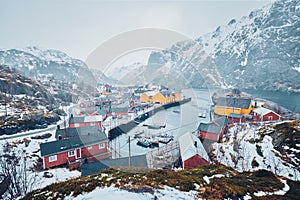 Nusfjord fishing village in Norway
