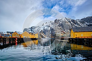 Nusfjord fishing village in Norway