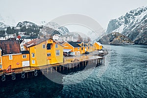 Nusfjord fishing village in Norway