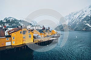 Nusfjord fishing village in Norway