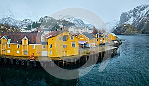 Nusfjord fishing village in Norway