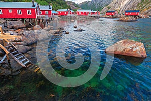 Nusfjord Fishing Villange in the Lofoten Islands Norway