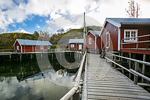 Nusfjord is one of the fishing village in Lofoten Norway