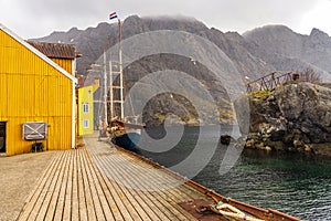 Nusfjord village, lofoten islands, norway