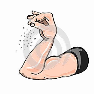 Nusret `s salt spilled