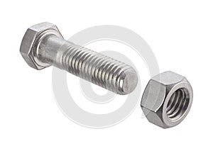 Nut and Bolt (with clipping path)