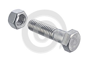 Nut and Bolt (with clipping path)