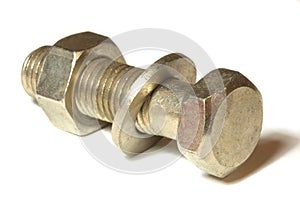 Nut, bolt and washer