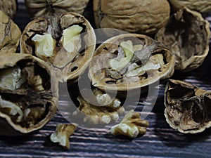 Nut fruit dried fiber natural fiber walnut shell health good seed