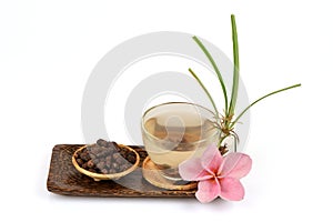 Nut grass, Coco grass Cyperus rotundus L. tea for health.