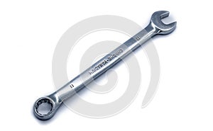Nut spanner size 11, coated on a white background