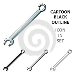 Nut wrench.Car single icon in cartoon style vector symbol stock illustration web.