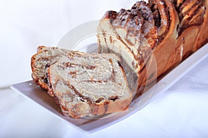 Nutcake, a typically German pastry made of sourdough