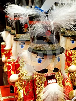 Nutcracker Figurines in a row